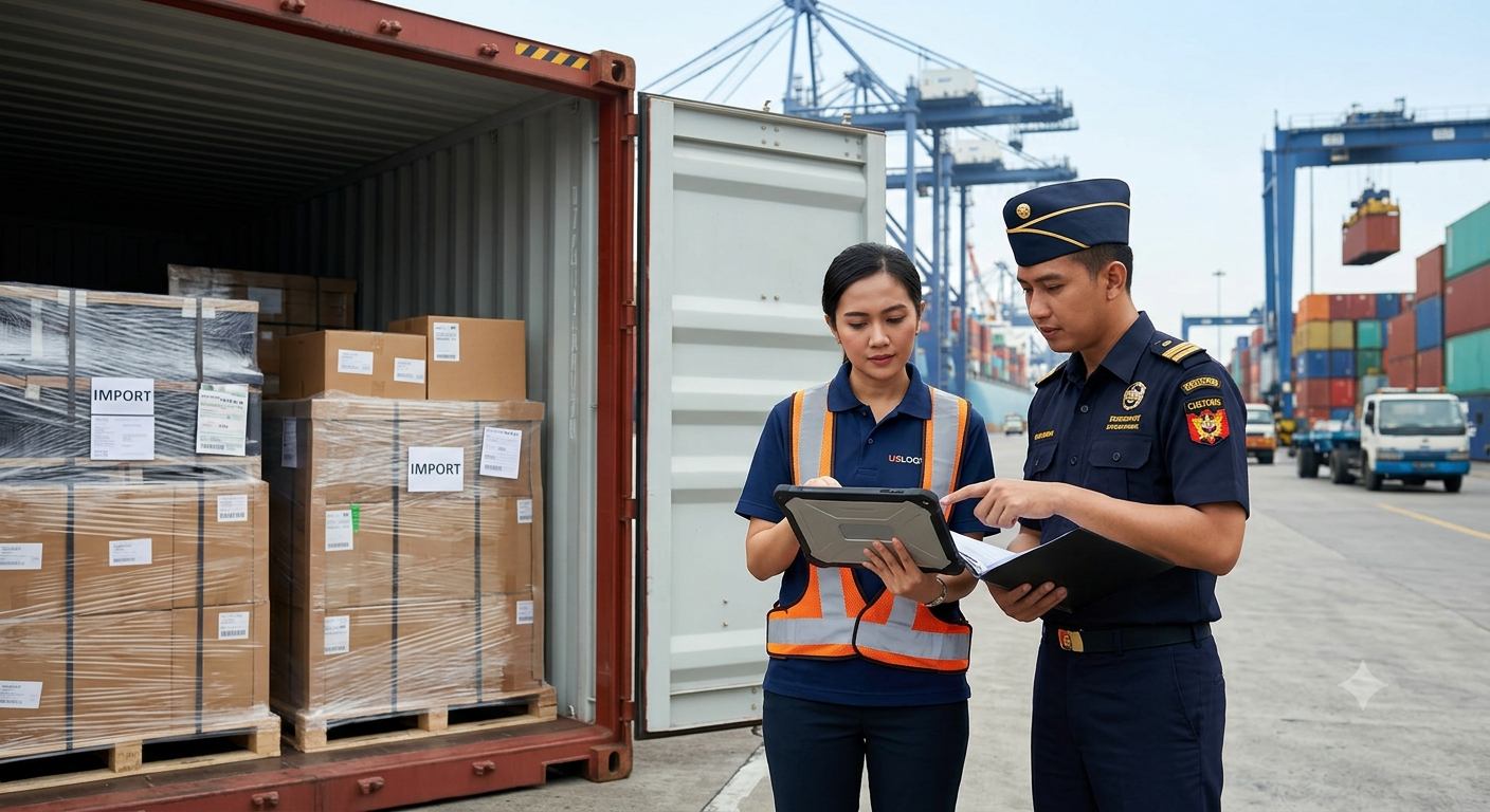 Penerapan tips impor barang resmi untuk kelancaran pabean bersama USLOGT.
